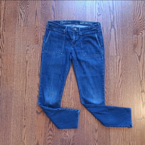 Madewell Sz 27 Skinny Switchback AnkleZip D4 - Picture 9 of 10